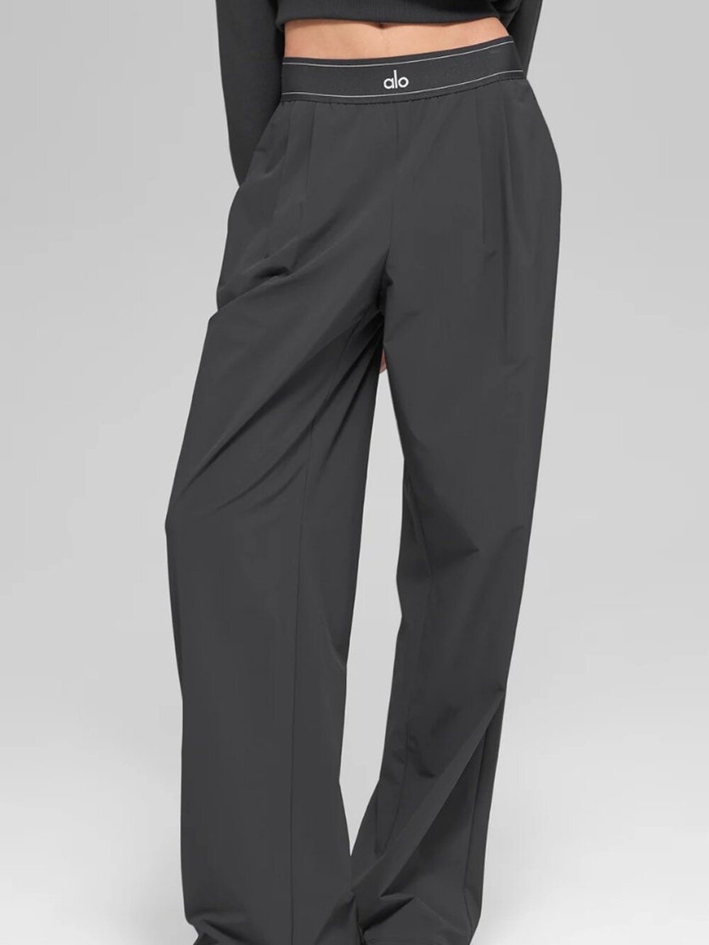 Alo Yoga Dark Gray Suit Up Trouser (Regular NWT) Minimalist Everyday Essential🍹